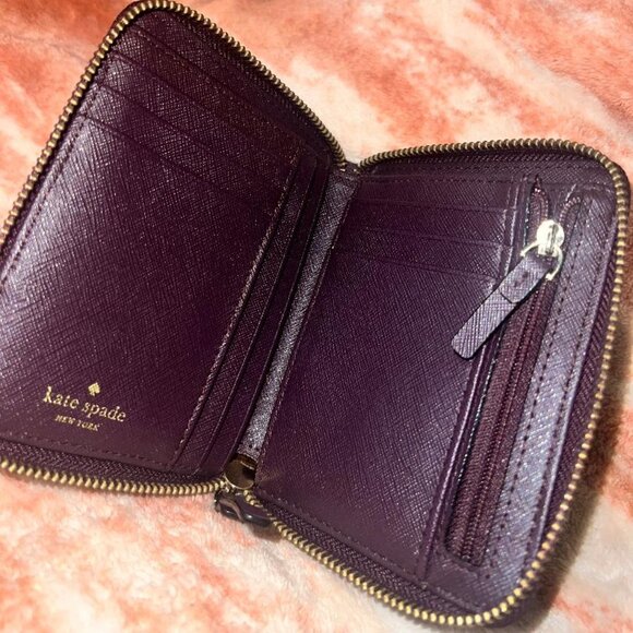 Maroon Kate Spade Wallet - Picture 3 of 4